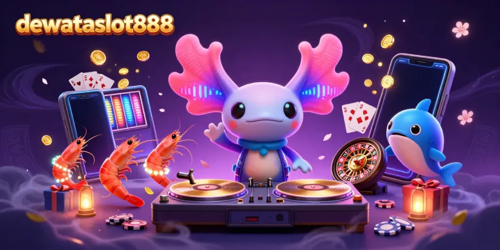 Jelajahi pengalaman bermain di dewataslot888 dengan suasana kasino digital yang penuh warna dan hidup.
