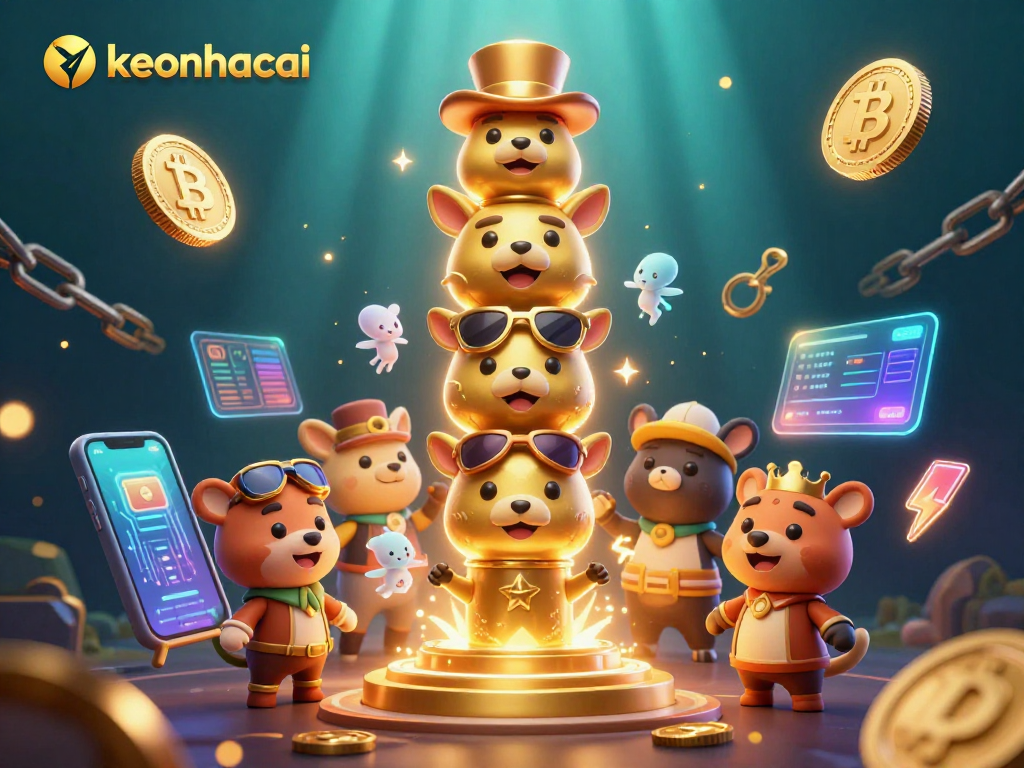 Engage in thrilling gameplay with keonhacai featuring a vibrant casino-themed 3D illustration.