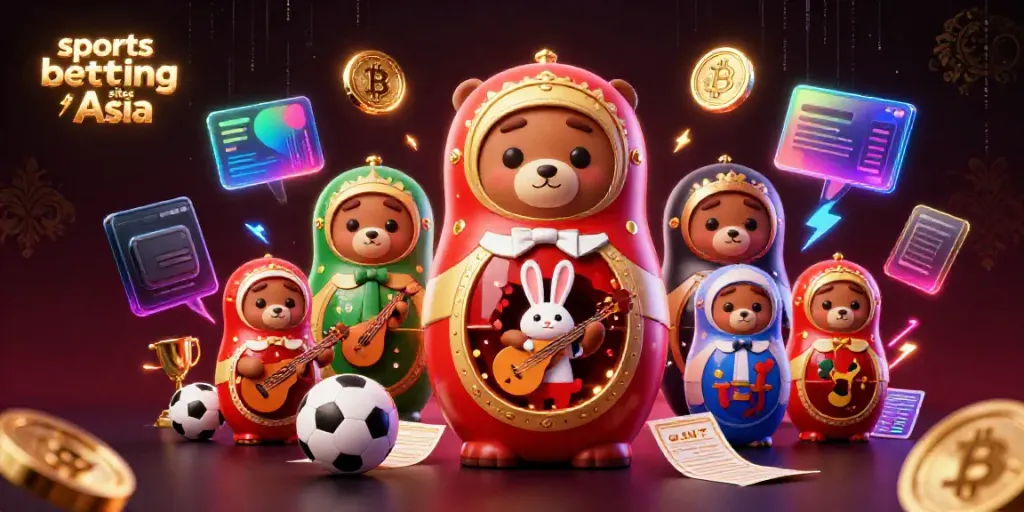 Place bets and explore top sports betting sites Asia with engaging and colorful 3D illustrations.