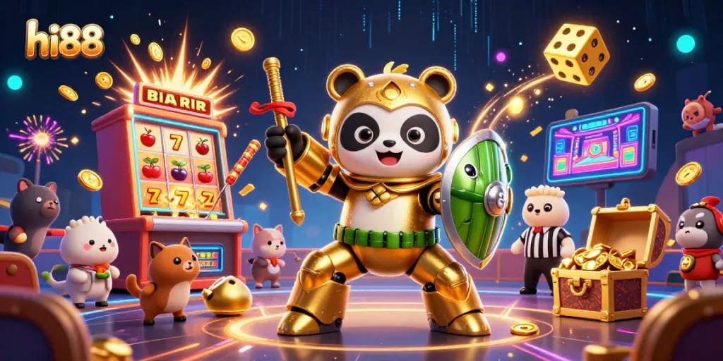 Experience thrills at hi88 Casino with a panda pilot and spectacular jackpot action!