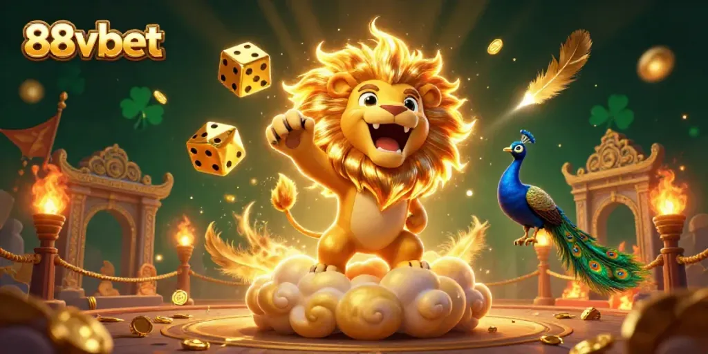 Experience the excitement of 88vbet with an ultra-detailed 3D casino illustration of thrilling games.