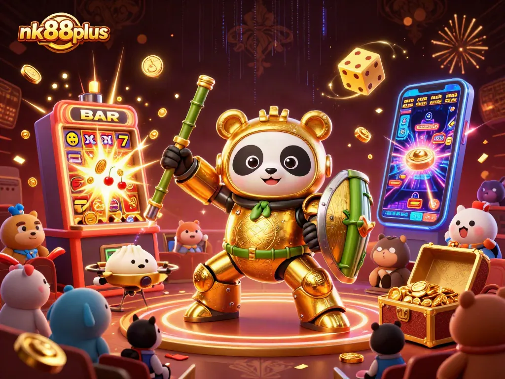 Experience the excitement of nk88plus in this vibrant casino-themed scene