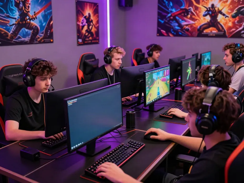 Exciting online gaming scene on luxury111, showcasing diverse players engaged in intense competition.