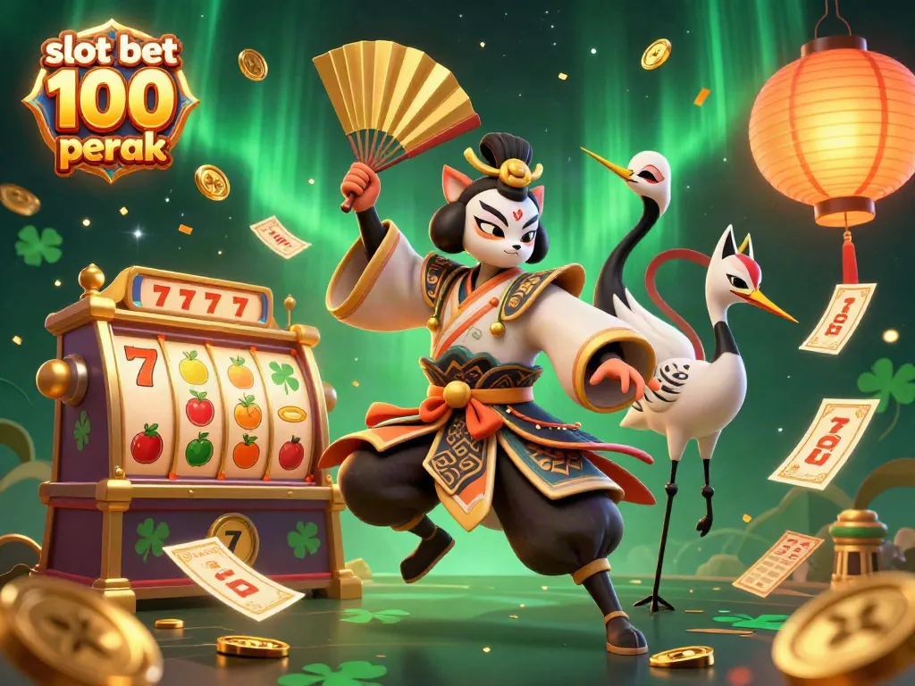 Experience the excitement of slot bet 100 perak with captivating characters and vibrant game elements.