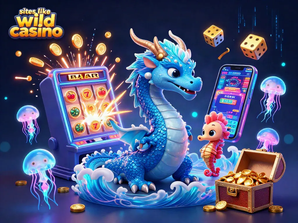 Experience thrilling wins with sites like wild casino featuring vibrant 3D dragon and gaming elements.