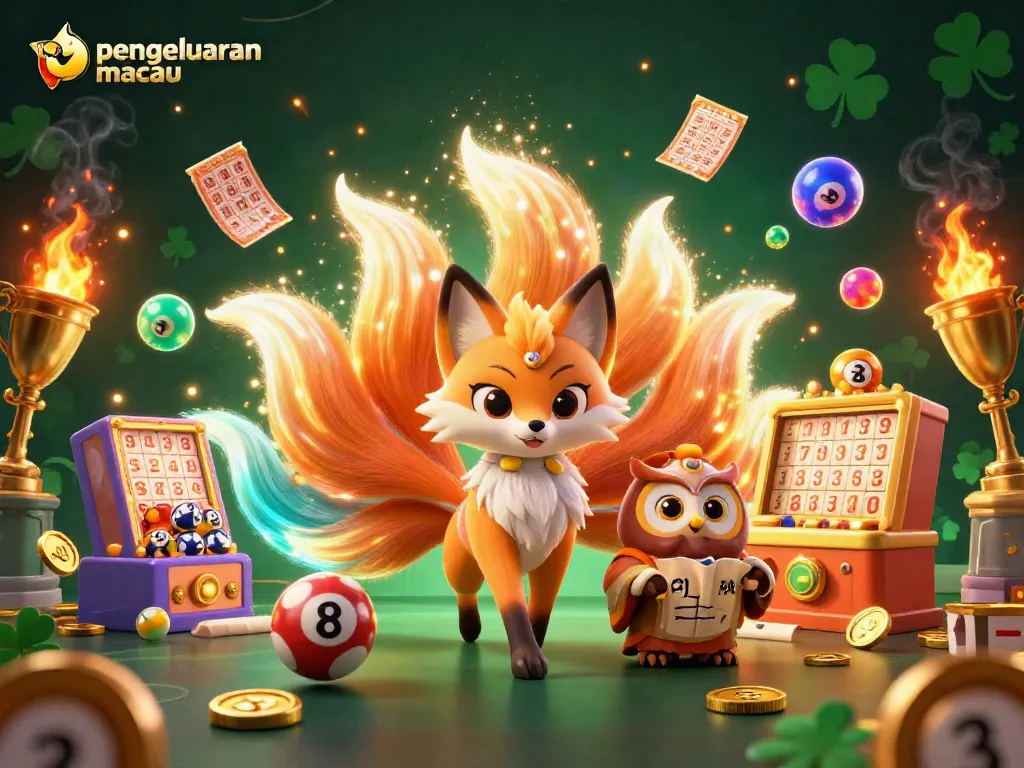 Engage with pengeluaran macau through vibrant lottery ticket elements amidst enchanting spirits.