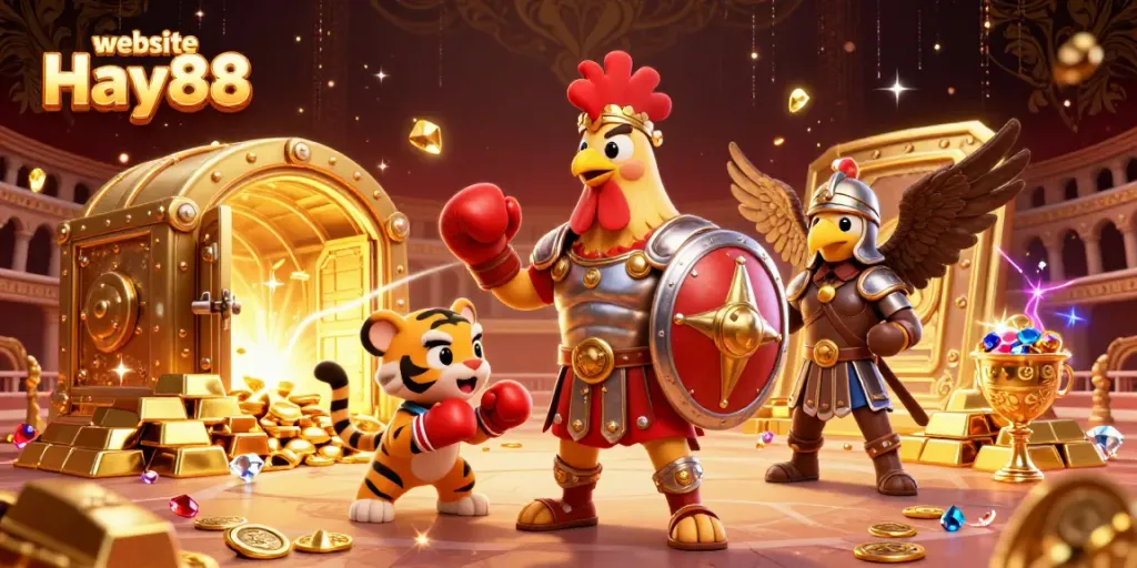 Engage in thrilling gameplay on the website Hay88 while enjoying vibrant casino elements and dynamic characters.