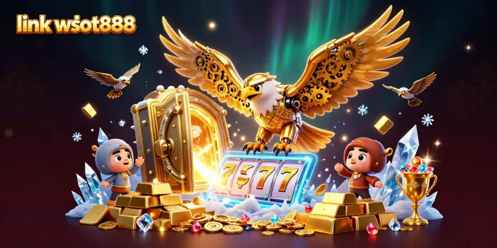 Menggali keseruan slot gacor dengan link wslot888, simbol slot klasik dan harta berkilau.