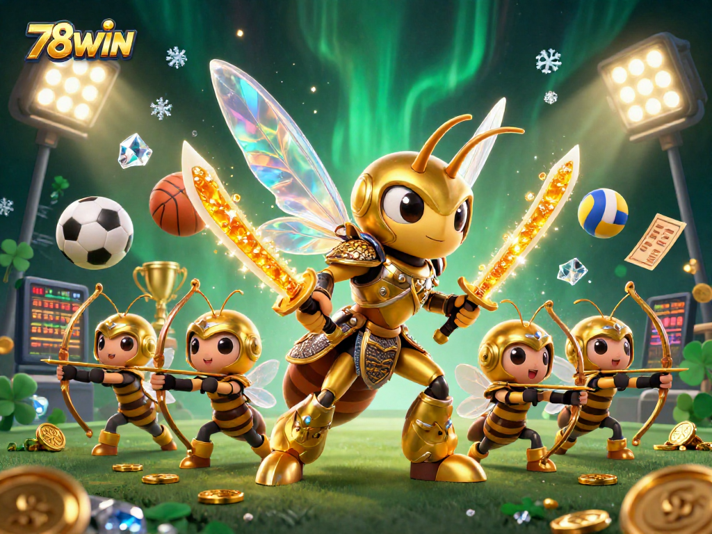 Experience the excitement of 78WIN with a vibrant scene of gaming action in a dynamic casino environment.
