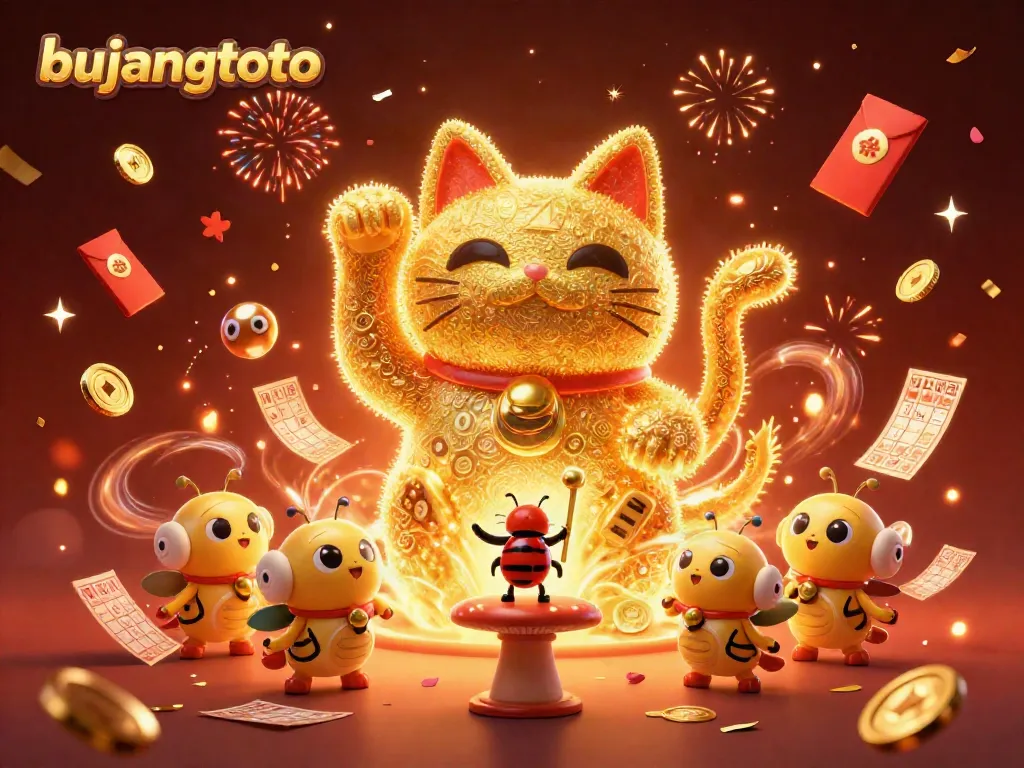 Engage with Bujangtoto’s exciting online lottery experience through this dynamic illustration.