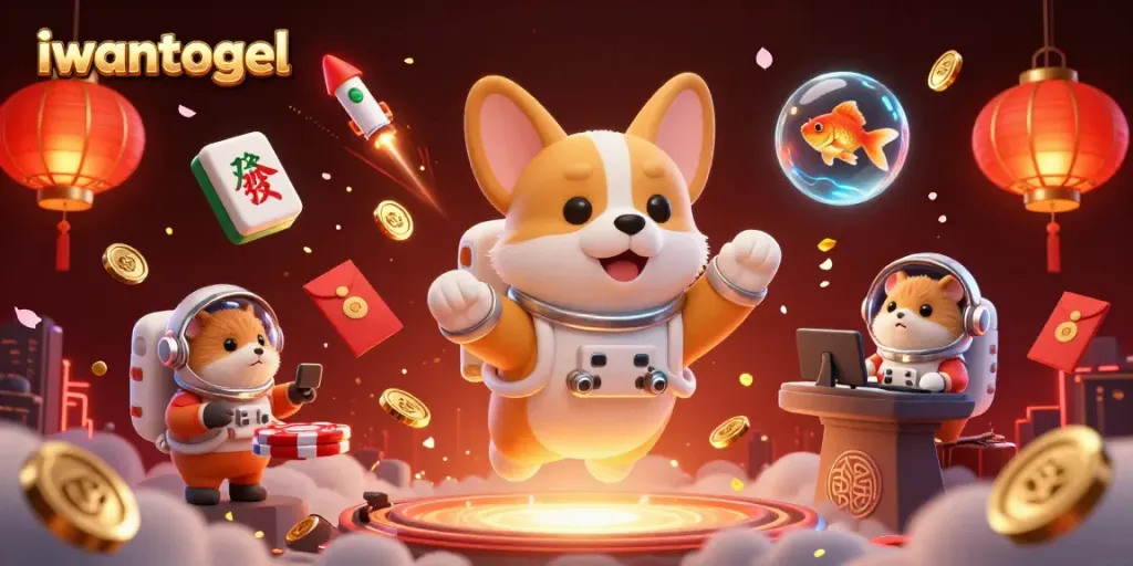 Gambarkan pengalaman menang di iwantogel dengan astronaut corgi di kasino luar angkasa yang penuh elemen permainan.
