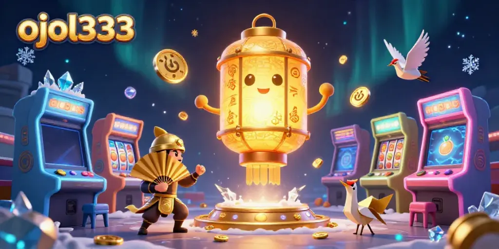 Experience the thrilling interactions at ojol333's online gaming casino with vibrant colors and dynamic game elements.