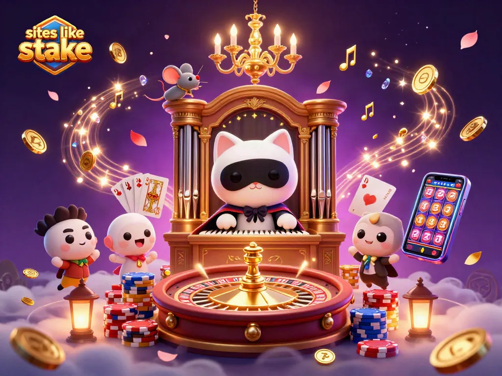 Experience thrilling action with sites like stake at this vibrant casino scene featuring slots and games