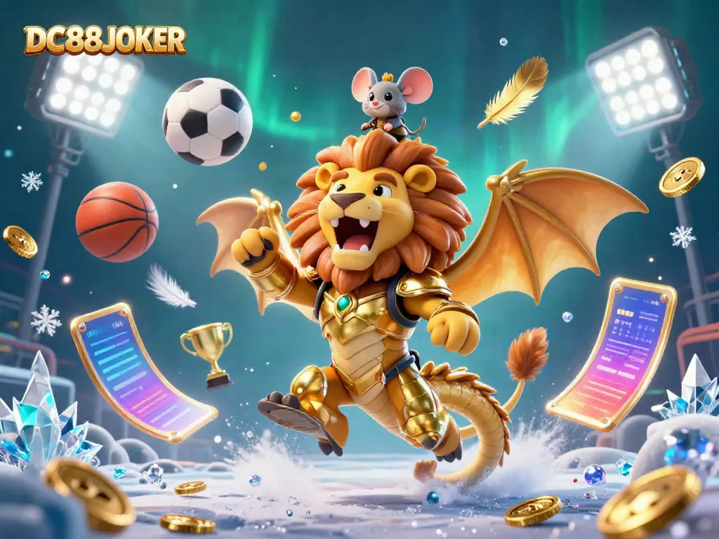 Experience thrilling sports action with DC88JOKER's golden chimera and dynamic betting scene.