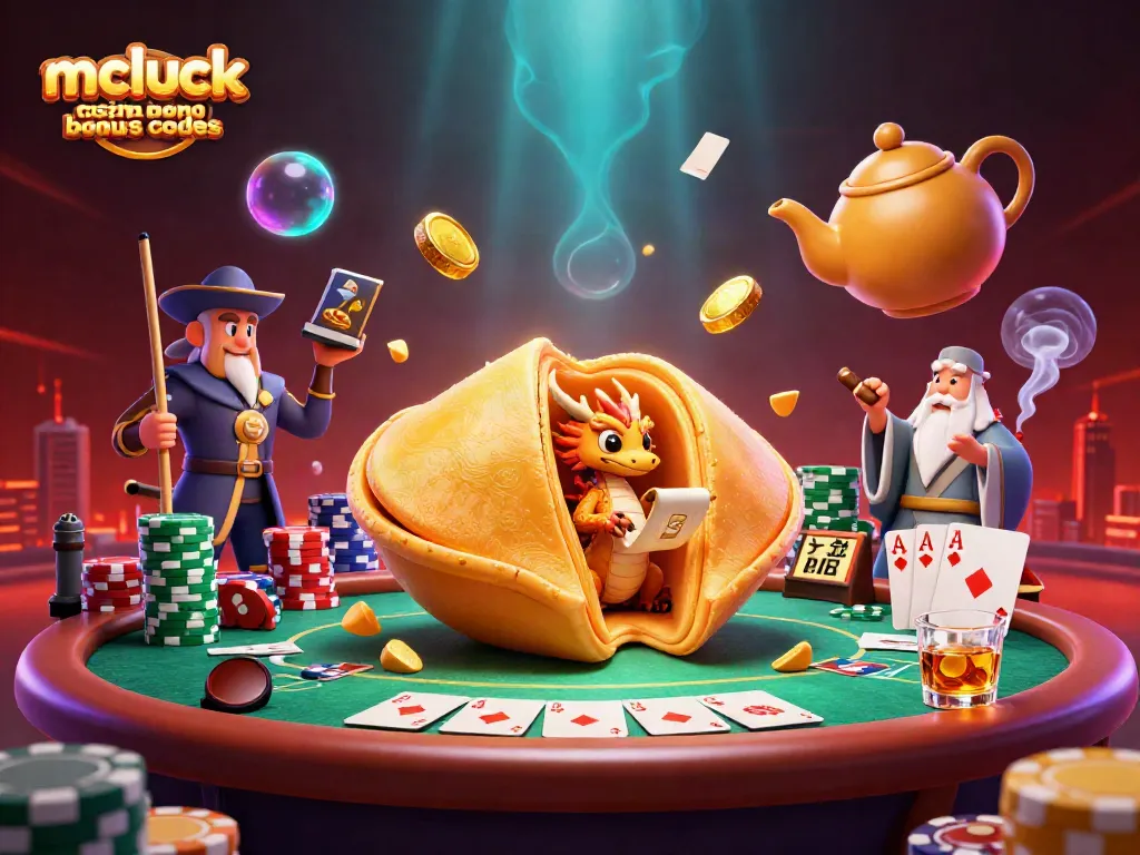 Engage with thrilling mcluck casino bonus codes and vibrant casino elements in this captivating illustration.