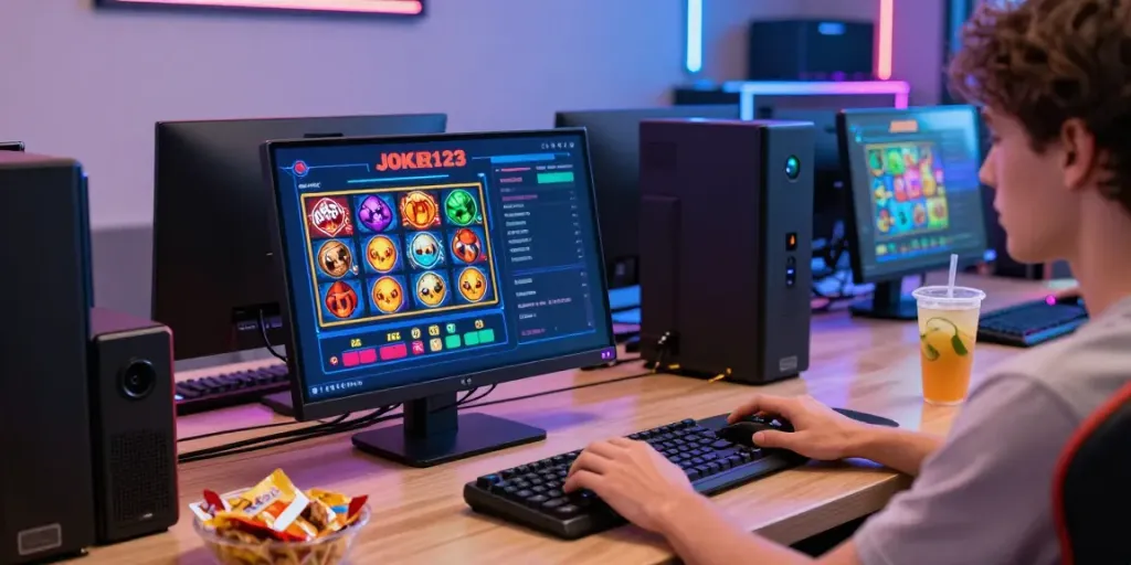 การเล่นเกมสล็อตออนไลน์ที่สนุกสนานบน joker123-slots.org/ โดยมีบรรยากาศที่สดใสและเชื้อเชิญ