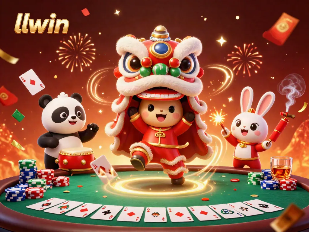 Experience exciting games at llwin with colorful characters in an energetic casino scene.