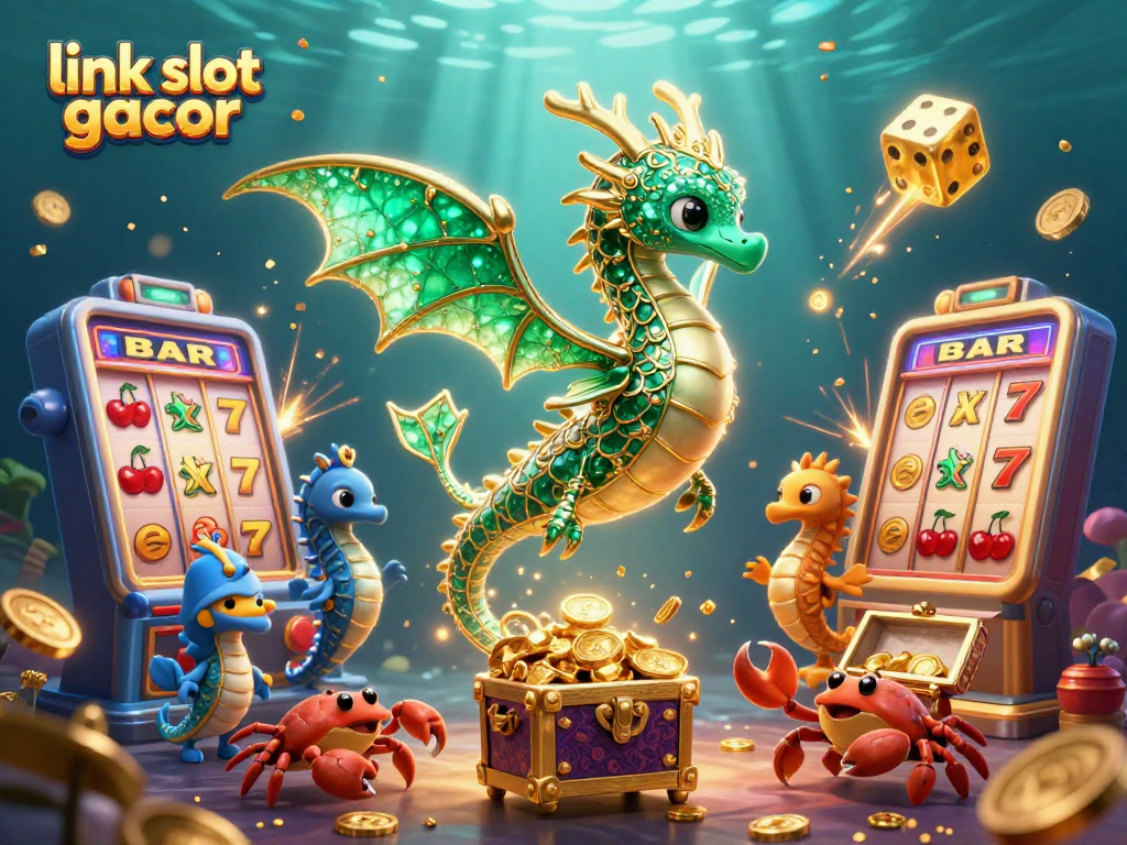 Menang dengan link slot gacor serta mesin slot penuh jackpot dan simbol keberuntungan.