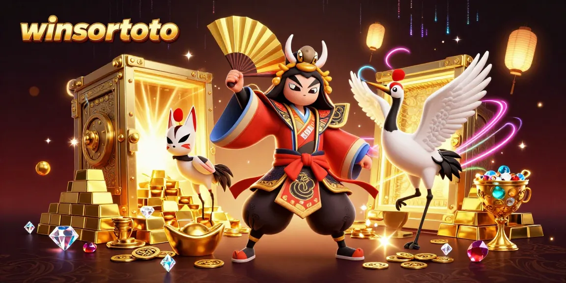 Menangkan kasino online dengan winsortoto yang menampilkan pahlawan kabuki dan pesona keberuntungan.