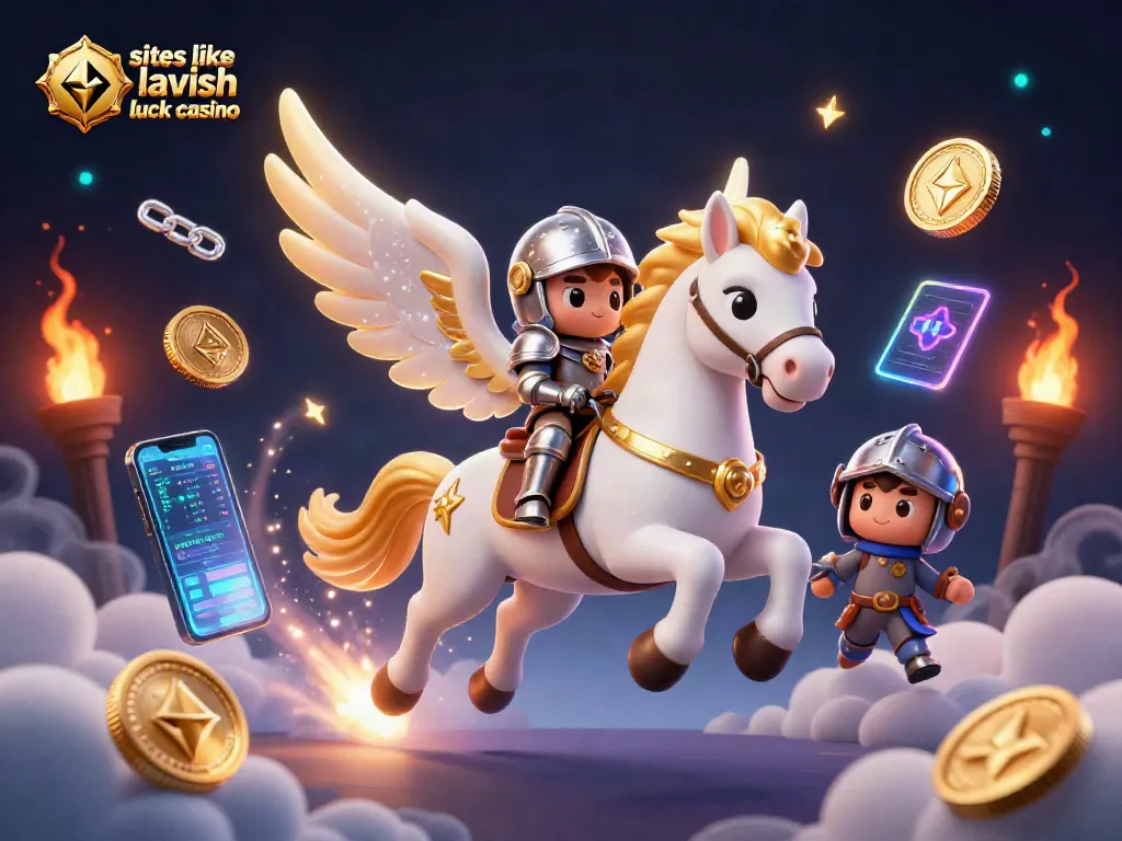 Experience the thrill of winning at sites like Lavish Luck Casino with an engaging 3D illustration.