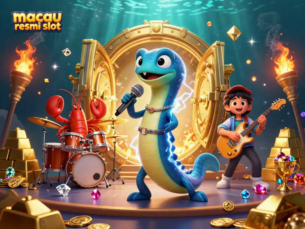 Mainkan slot resmi Macau dengan grafis menakjubkan di ilustrasi kasino bawah laut.